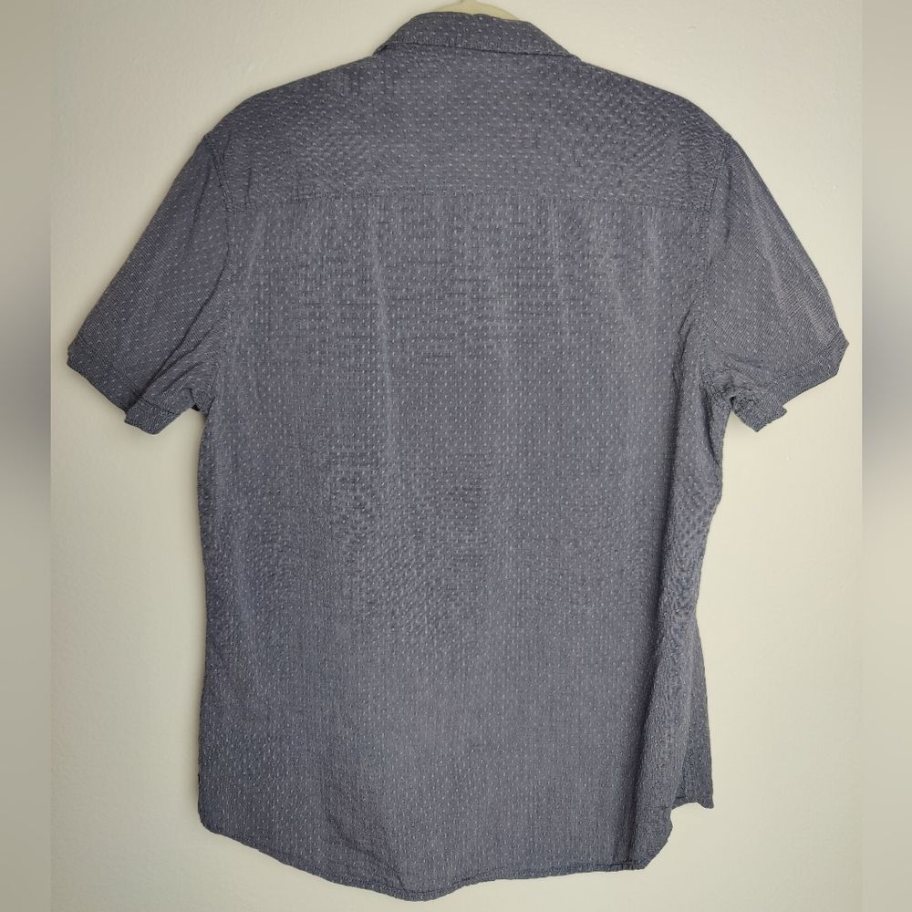 Calvin Klein Jeans Men's Blue Button Up Shirt, Blue/Gray, Size L - Picture 2 of 9